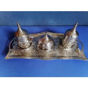 Кофейная пара серебро