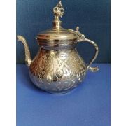 Арабский чайник серебристый